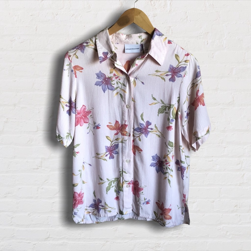 Vintage Alfred Dunner floral button up